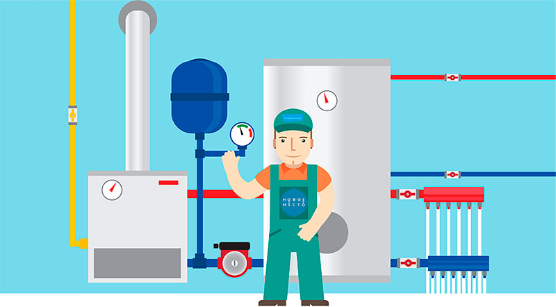Установка газового отопления